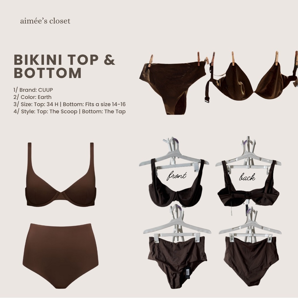 CUUP Earth Bikini Top & Bottom